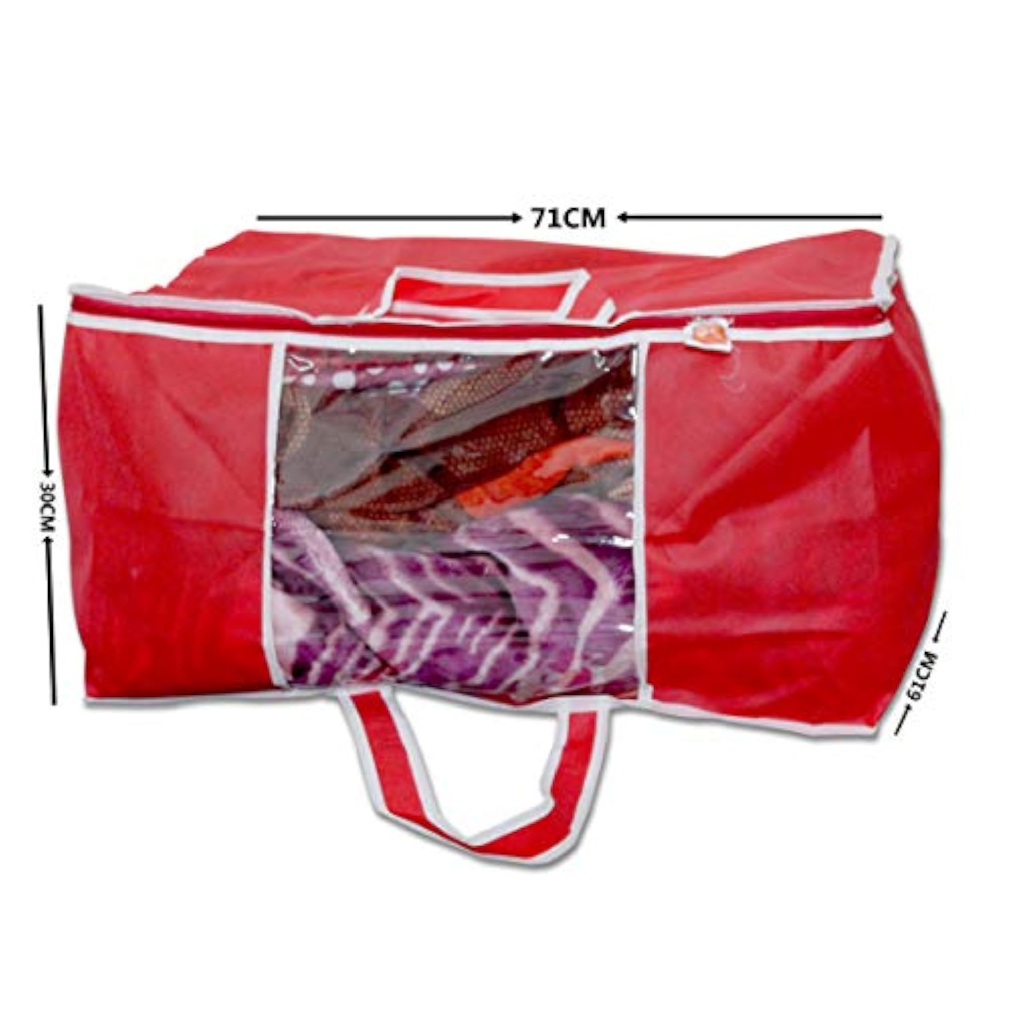Blanket Cover Bag with Handles, Extra Large, Red